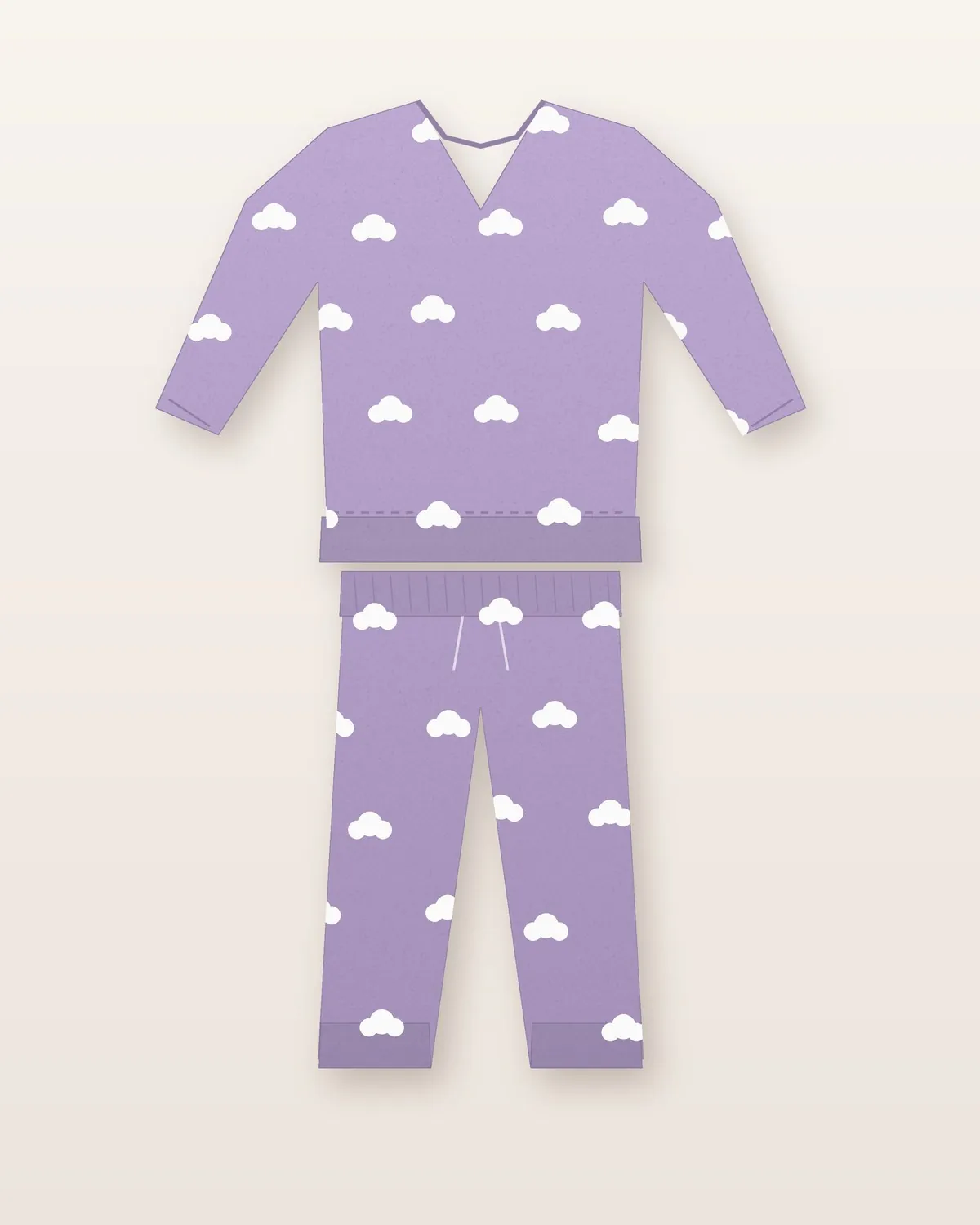 Conjunto Jogger Nube en Lila