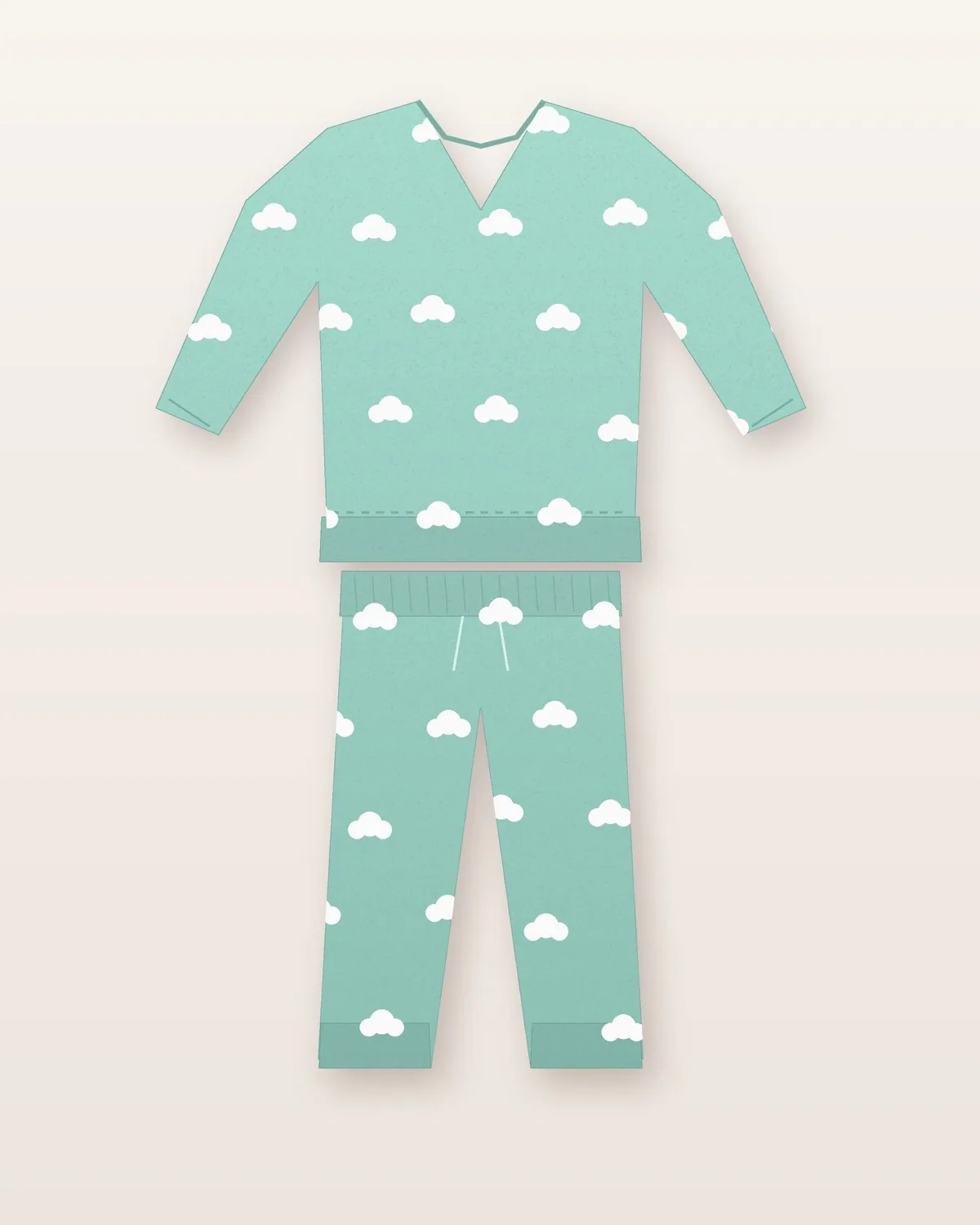 Conjunto Jogger Nube en Verde Agua