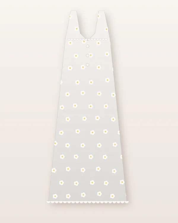Camisón Algodón Floral